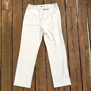 Anne Klein Dress Pants Khaki Women's Size 10 Work Career Neutral Designer EUC